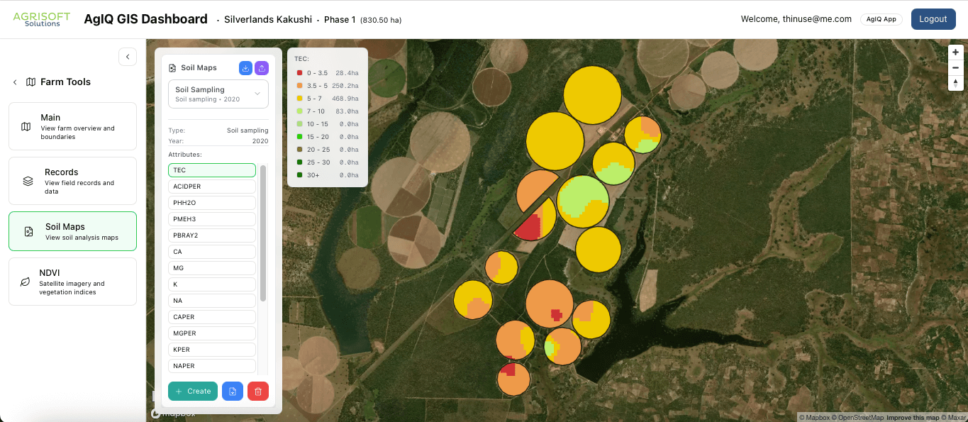 Soil Maps - Detailed soil information